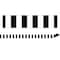 Teacher Created Resources Black Stripes Magnetic Border, 48ft.